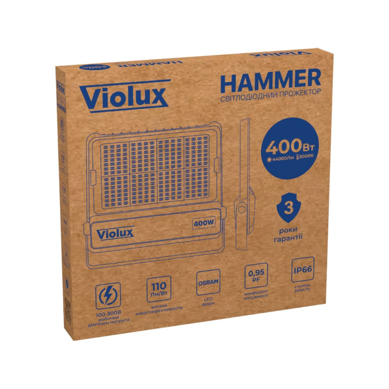 Прожектор LED Violux HERMES 400W SMD 5000K IP66 (430282)