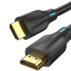 Кабель HDMI to HDMI 3m, Vention, v2.1, PVC, Black																																										