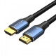 Кабель HDMI to HDMI, 5m, Vention, v2.1, PVC																																													