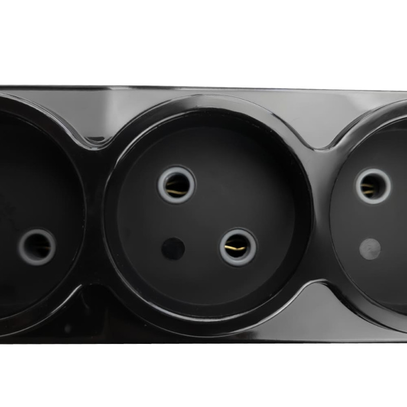 Подовжувач Violux 2р 3м без заземлення з вимикачем чорний ( 920382 )