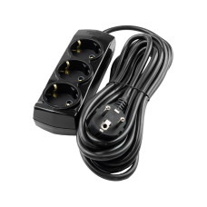 Удлинитель Violux 3р 5м с заземлением черный (920452)
