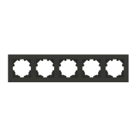 Рамка EL-BI VEGA антрацит матовый 5-я ( 510-016700-250 )