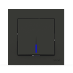 Вимикач EL-BI VEGA антрацит матовий 1-кл з підсвіткою ( 510-016700-201 )