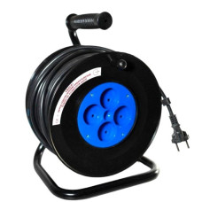 Удлинитель бобовый на катушке 4 г 50 м 2х2,5мм2 Мегатек