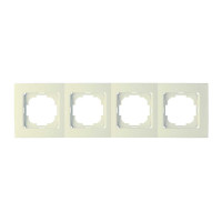 Рамка четверная горизонтальная NILSON Touran крем 24120094