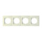 Рамка четверная горизонтальная NILSON Touran крем 24120094