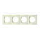 Рамка четверная горизонтальная NILSON Touran крем 24120094