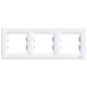 Рамка тройная горизонтальная SCHNEIDER Asfora белая EPH5800321