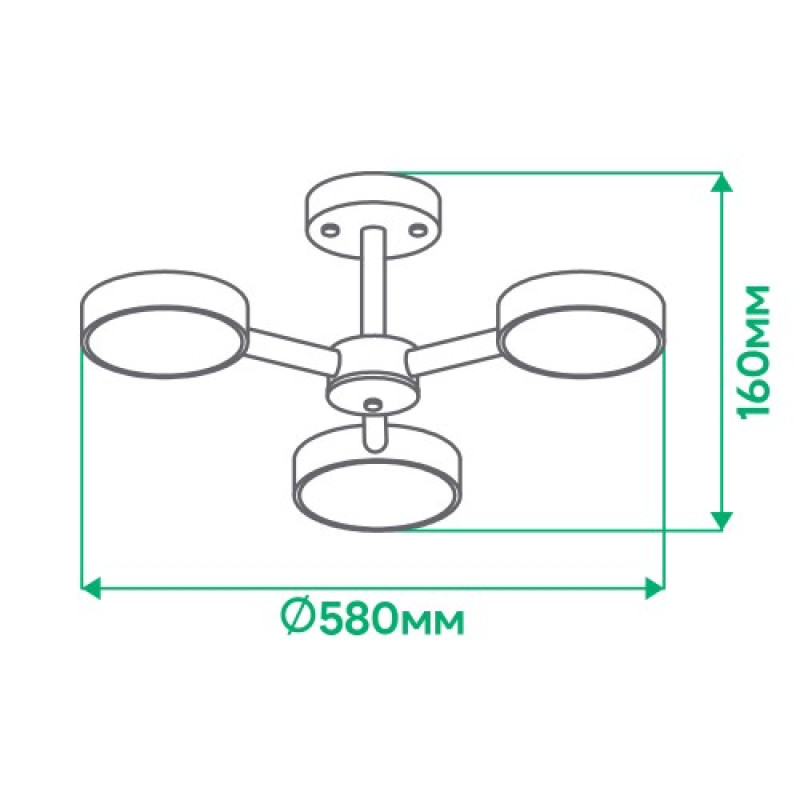 Светодиодный светильник ARDERO AL6193ARD 40W 3000K-6500K SCANDY круг (80097)