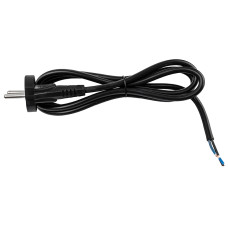 Провод сетевой с вилкой VIOLUX 2х1 1,5м 12A без заземления черный ( 920632 )