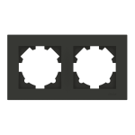 Рамка EL-BI VEGA антрацит матовий 2-на ( 510-016700-226 )