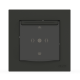 Розетка EL-BI VEGA антрацит матовый 1-я с заземлением с крышкой ( 510-016700-218 )