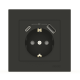 Розетка EL-BI VEGA антрацит матовый 1-я с/с + 2USB (Type C+A) ( 510-016700-334 )