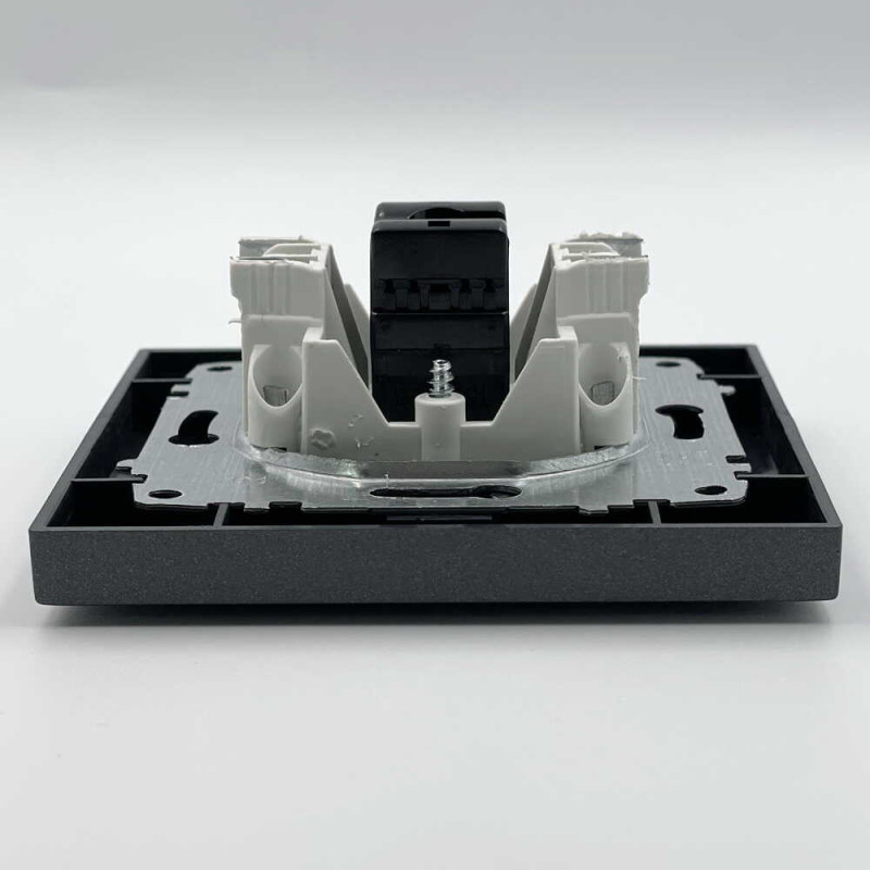 Розетка EL-BI VEGA антрацит матовий комп'ютерна 1-на CAT6 RJ45 ( 510-016700-247 )