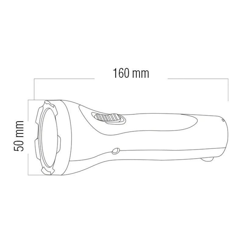 Фонарик ручной аккумуляторный HOROZ PELE-2 1W 084-006-0002-010