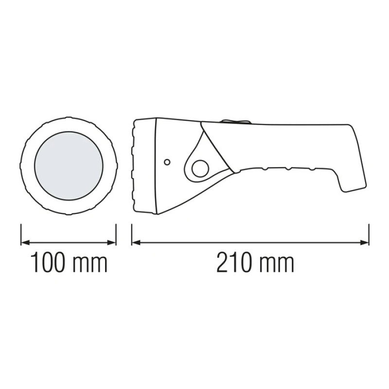 Фонарик ручной аккумуляторный HOROZ PUSKAS-3 0,9W 084-005-0003-010