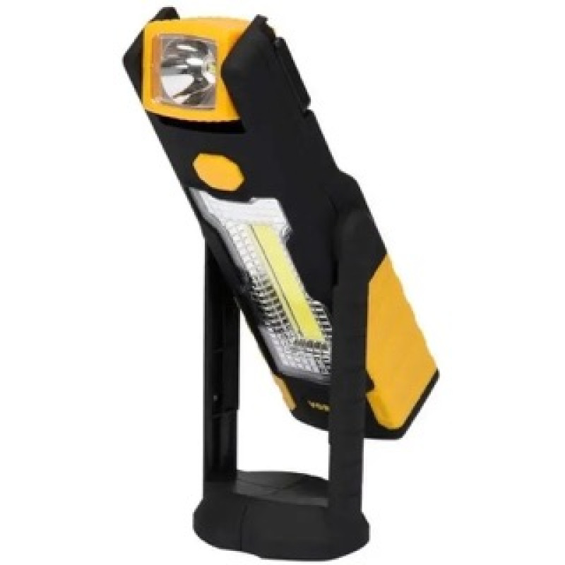 Фонарь диодный VOREL, 3+1 Вт, 220/70 лм, питание- 3ААА х 1.5 В, 180х 55х 30 мм (82733)