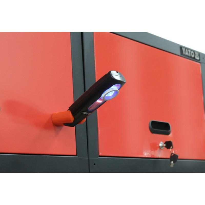 Фонарь ультрафиол. переносной диодный YATO; живл. от Li-Ion аккумул. 3,7V 2600 mAH, 5 Вт, 390-405 нм YT-08500