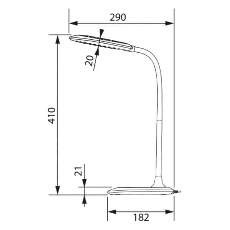 Настольная лампа светодиодная 6W 3000-6000K 300Lm 100-240V золотая SEDA (049-018-0006-070) Horoz
