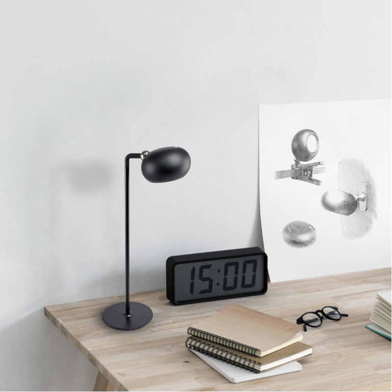 Светодиодная настольная лампа с аккумулятором VIDEX VLE-TF18B 3W 3000-5500K Черная (VLE-TF18B)