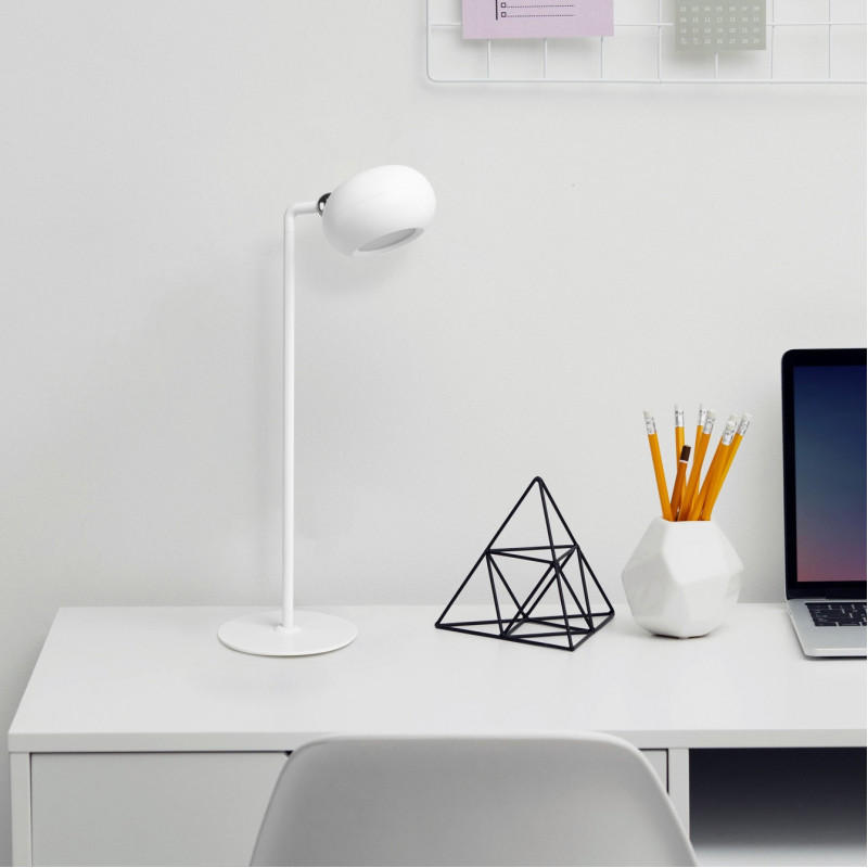 Светодиодная лампа настольная с аккумулятором VIDEX VLE-TF18W 3W 3000-5500K Белая (VLE-TF18W)