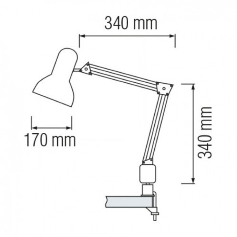 Настольная лампа Horoz Electric 048-013-0060-010 Rana белая