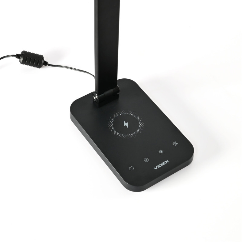 Светодиодная настольная лампа с беспроводной зарядкой VIDEX VL-TF17B 18W 1800-6500K (VL-TF17B)