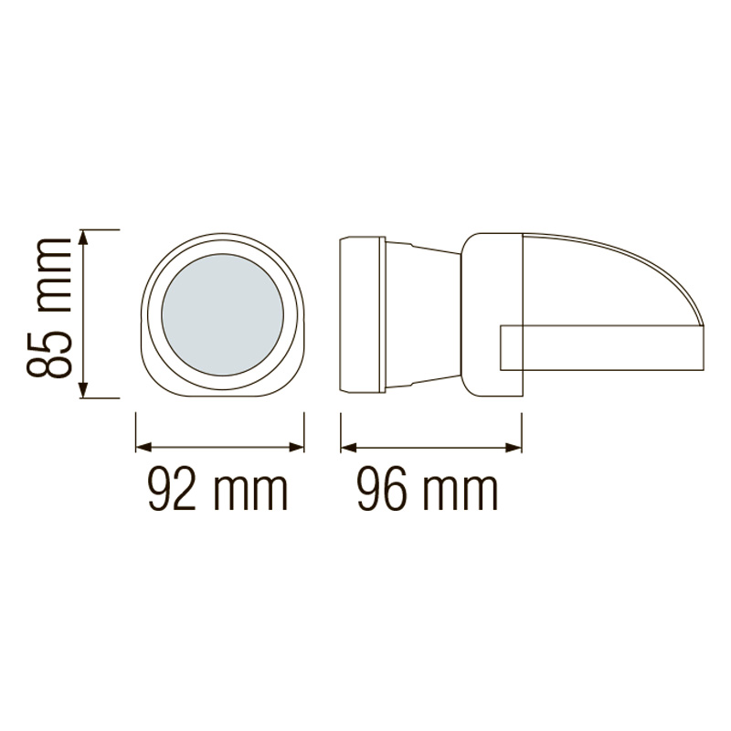 Ліхтар акумуляторний світлодіодний 3W 200Lm 220-240V 92х96мм. налобний BECKHAM-3 (084-007-0003-010)