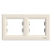 Рамка двойная горизонтальная SCHNEIDER Asfora слоновая кость EPH5800223