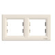 Рамка двойная горизонтальная SCHNEIDER Asfora слоновая кость EPH5800223
