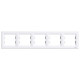 Рамка пятерная горизонтальная SCHNEIDER Asfora белая EPH5800521