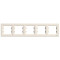 Рамка пятерная горизонтальная SCHNEIDER Asfora слоновая кость EPH5800523