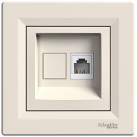 Розетка одинарная телефонная RJ-11 SCHNEIDER Asfora слоновая кость EPH4100123