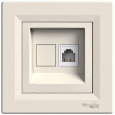 Розетка одинарная телефонная RJ-11 SCHNEIDER Asfora слоновая кость EPH4100123