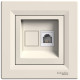 Розетка одинарная телефонная RJ-11 SCHNEIDER Asfora слоновая кость EPH4100123