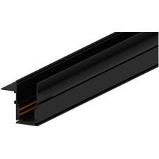 Шинопровод для низковольтных трековых светильников Feron CABM1001 черный встроенный 2м 41965