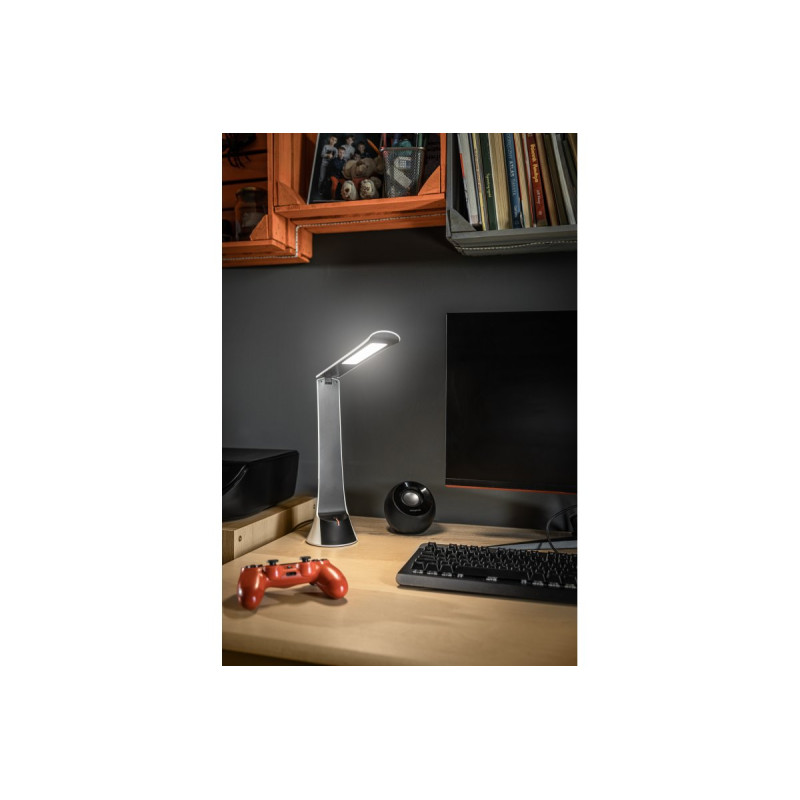 Светодиодная настольная лампа FLOWER 4 Вт 240 Лм 4000K аккумулятор 1800MAh черно-белая GTV LB-FLOW4W-06-DEC