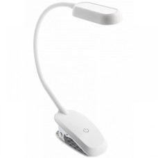 Светодиодная настольная лампа FROGY 5 Вт 300 Лм 4000K аккумулятор 1200MAh дымированная белая GTV LB-FRO5W-00-DEC