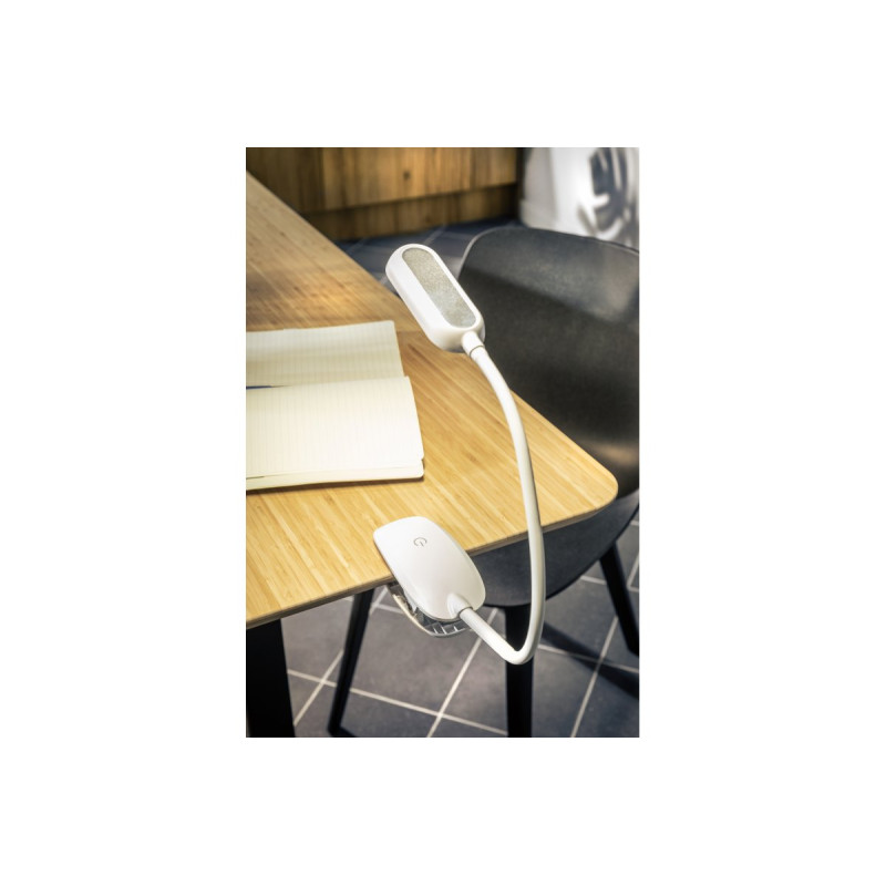 Светодиодная настольная лампа FROGY 5 Вт 300 Лм 4000K аккумулятор 1200MAh дымированная белая GTV LB-FRO5W-00-DEC