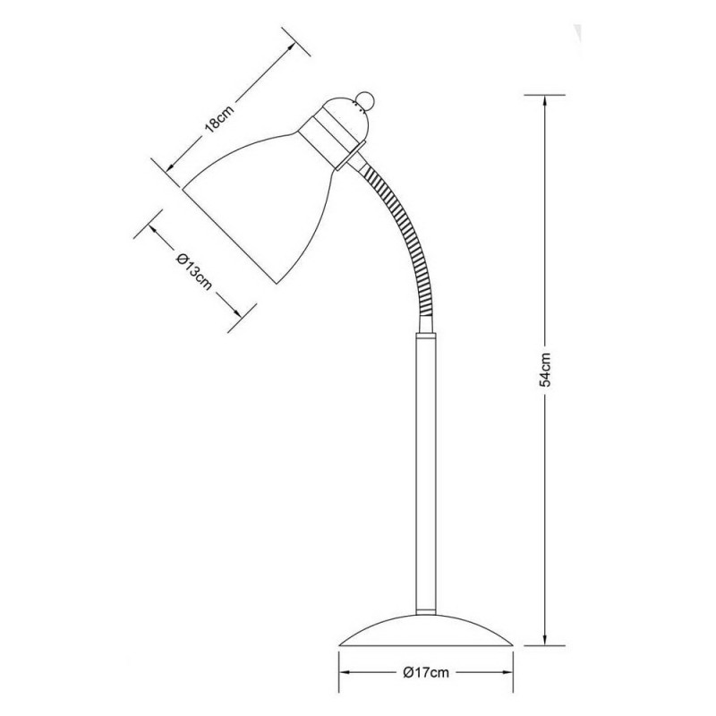 Світильник настільний PANDORA Е27 чорний Violux ( 510201 )