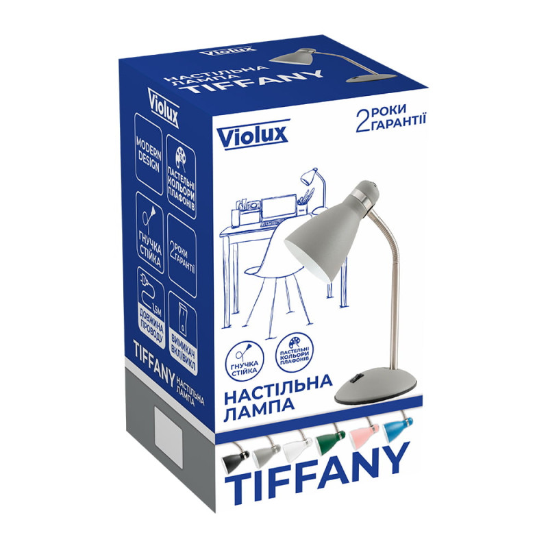 Светильник настольный TIFFANY Е27 розовый Violux ( 510305 )