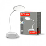 LED лампа настольна TITANUM TLTF-022G 7W 3000-6500K USB сіра