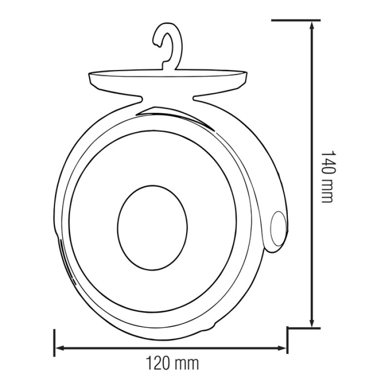 Ліхтар акумуляторний світлодіодний 10W 330Lm 220-240V 120х140мм настільний VOLLER 084-033-0010-010