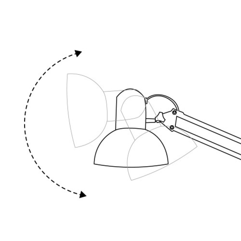 Настольный светильник Ardero DE1430ARD на струбцине под лампу Е27 белый 7799