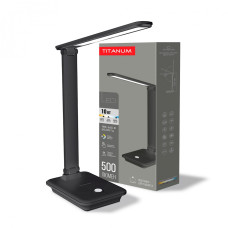 Лампа LED TITANUM TLTF-009B 10W 3000-6000 220V черная