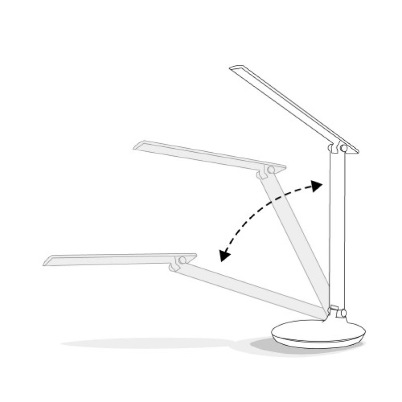 Настольный LED светильник FERON DE1728 9W черный 6843