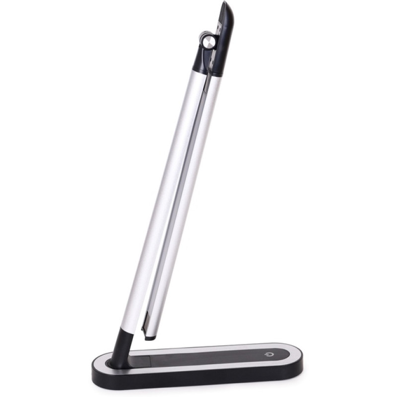 Настольный LED светильник LUXEL TL-07S Серебро+Черный 9W 4000K