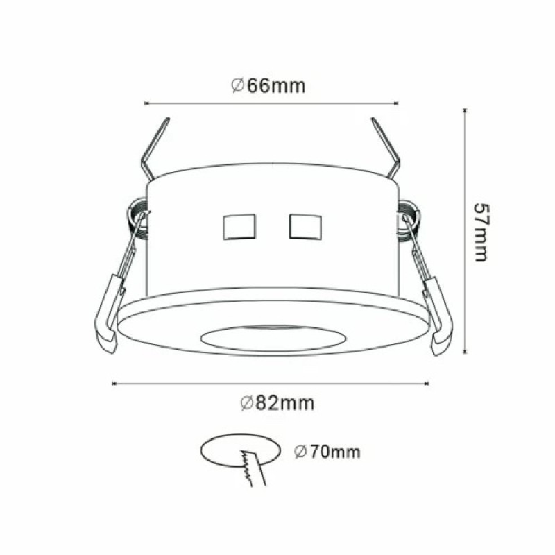 Светильник галогенный Horoz SARDUNYA-R под лампу MR16 GU10 IP65 белый круг 015-018-0050-020