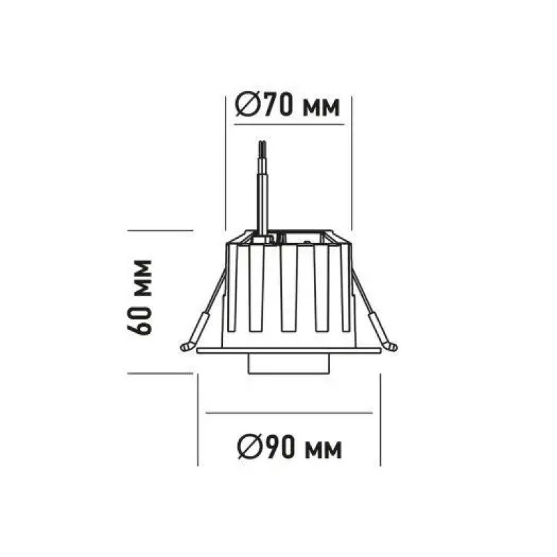 Точечный светодиодный светильник Maxus Recessed Track Downlight 6W 3CCT White 1-MRD-6W-WHC