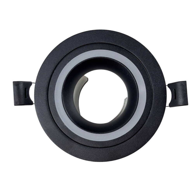 Встраиваемый точечный светильник MONACO-R черный 35W GU5.3 IP20 Violux ( 130103 )